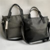 ESSENTIALS Mens Black High Capacity Tote Shopping Bag Casual cross-body handbag Leather Female Shoulder Bag New