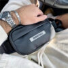 ESSENTIALS Waist Bag Casual Men's Portable Chest Bag High Quality Leather black Crossbody Bag Sport Purses Pocket