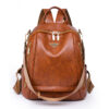 Fashion Large Capacity Ladies Backpack New Exquisite PU Leather Large Capacity Shoulder Bag Personalized Versatile Travel Bag