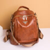 Fashion Large Capacity Ladies Backpack New Exquisite PU Leather Large Capacity Shoulder Bag Personalized Versatile Travel Bag