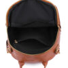 Fashion Large Capacity Ladies Backpack New Exquisite PU Leather Large Capacity Shoulder Bag Personalized Versatile Travel Bag