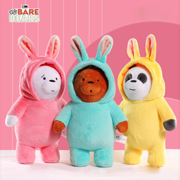 Free Shipping Original We Bare Bears Plush Toys Soft Bunny Edition Panda Ice Bear Stuffed Dolls 1