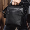 Genuine Fashion Men Leather Handbag Male Cowhide Messenger Bag Business Travel Middle Crossbody