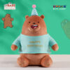 Kawaii We Bare Bears Happy Birthday Series Plush Toy Cartoon Anime Figure Ice Bear Grizzly Panda 1