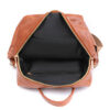 Leather Backpack Women Solid Color Fashion Trend Casual Large Capacity Ladies Travel Bag School Backpack for Teenage Girls Sac