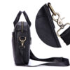Leather Men Genuine Briefcase Male Large Handbags Black Men's 15.6" Laptop Bag Shoulder Busines Messenger