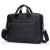 Leather Men Genuine Briefcase Male Large Handbags Black Men's 15.6" Laptop Bag Shoulder Busines Messenger