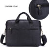 Leather Men Genuine Briefcase Male Large Handbags Black Men's 15.6" Laptop Bag Shoulder Busines Messenger