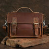 Leather Men Genuine Messenger Bag Male Small Shoulder Fashion Flap Handbag Men's Crazy Horse Crossbody
