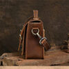 Leather Men Genuine Messenger Bag Male Small Shoulder Fashion Flap Handbag Men's Crazy Horse Crossbody