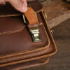 Leather Men Genuine Messenger Bag Male Small Shoulder Fashion Flap Handbag Men's Crazy Horse Crossbody