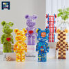 Moc Bearbrick 3d Microparticles Violent Bear Building Blocks Mini Model Micro Diamond Decoration Assembled Bricks Children 2