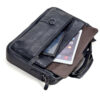 Men's Genuine Large Leather Handbag for Men Business Travel A4 Paper Messenger Bag 14 Inch Laptop Shoulder Male Briefcase