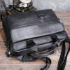 Men's Genuine Large Leather Handbag for Men Business Travel A4 Paper Messenger Bag 14 Inch Laptop Shoulder Male Briefcase