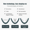 Microcurrent V-face Face Lift Device 6Mode Heated Skin Rejuvenation Double Chin V Face Vibration Massager Wireless Remote Contro