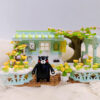 New Kumamon Bear City Stree View Sakura Flowers House Building Blocks Diy Coffee Shop Country Bricks 1
