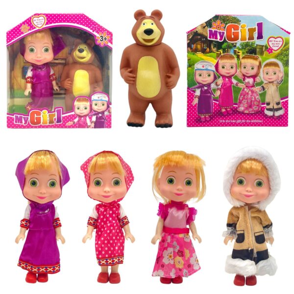 New 6 5 Inch 2nd Generation Masha And The Bear Doll Doll Cute 1