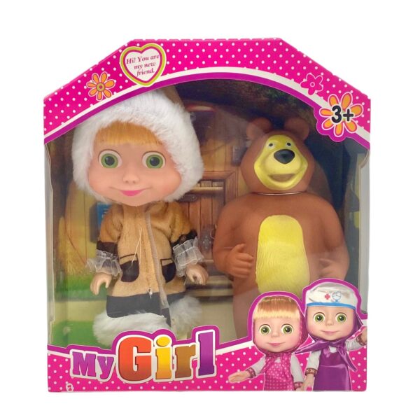 New 6 5 Inch 2nd Generation Masha And The Bear Doll Doll Cute 3