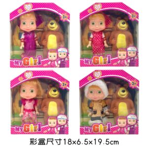New 6 5 Inch 2nd Generation Masha And The Bear Doll Doll Cute