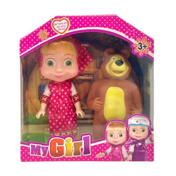 New 6 5 Inch 2nd Generation Masha And The Bear Doll Doll Cute 4