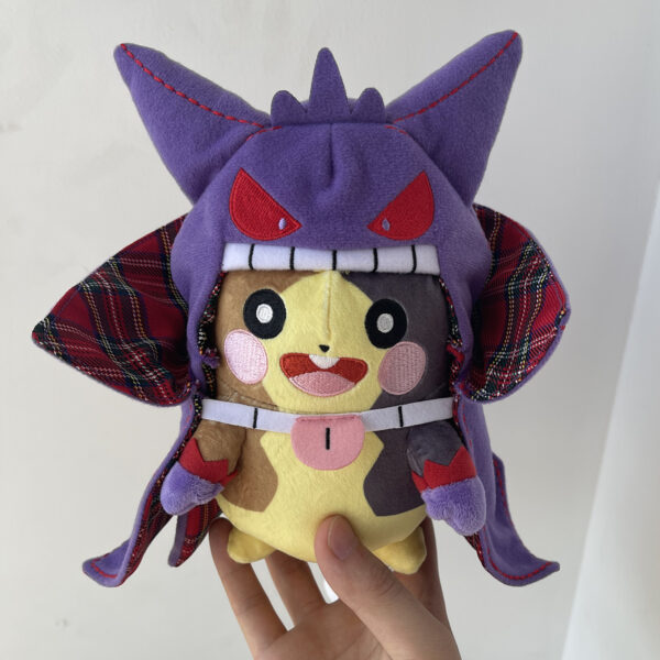 New Halloween Style Morpeko Wearing Gengar Cloak Very Cool Pokemon Plush Toy Teddy Bear Stuffed Doll 1