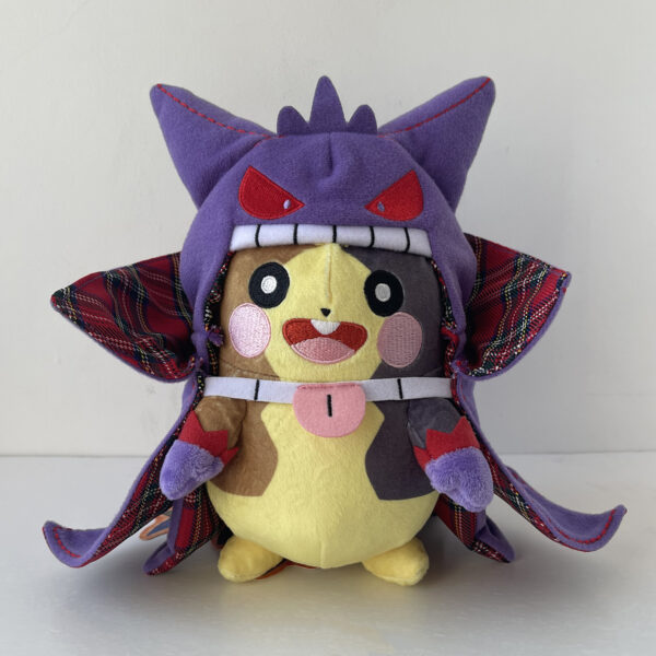 New Halloween Style Morpeko Wearing Gengar Cloak Very Cool Pokemon Plush Toy Teddy Bear Stuffed Doll 5