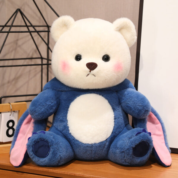 New Kawaii Lena Bears Stitch Plush Doll Turn Into Teddy Bear Throw Pillow Children Appease Sleeping 1