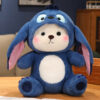 New Kawaii Lena Bears Stitch Plush Doll Turn Into Teddy Bear Throw Pillow Children Appease Sleeping