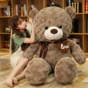 Nice New Hot High Quality 2 Colors Teddy Bear With Love Stuffed Animals Plush Toys Doll