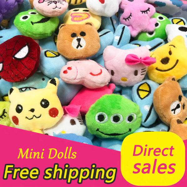 On Sale 20pc Mini Dolls 6 4cm Soft Stuffed Animal Plush Diy Toy Vending Machine Doll