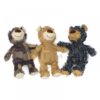 Patchwork Cute Bear Pet Plush Toys Funny Sounding Interactive Dog Toys Puppy Bite Resistant Molar Chew 1