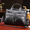 Quality Men High Genuine Leather Handbags Male Business Travel Briefcases Men's Cowhide Messenger Bags Tote