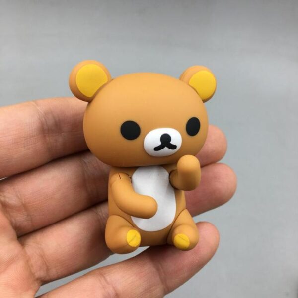 Rilakkuma Anime Figure Car Decoration Anime Action Figures With Movable Joints Decorate Kawaii Bear Suit Toy 5