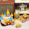 Rilakkuma Bear Castle Doll House Diy Miniature Furnitures Building Blocks Architecture Micro Assemble Bricks Toys Kid 2