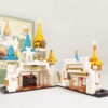 Rilakkuma Bear Castle Doll House Diy Miniature Furnitures Building Blocks Architecture Micro Assemble Bricks Toys Kid 4