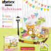 Rilakkuma Bear Cute Building Block Model Fairytale Castle Ornament Diy Handmade Educational Assemble Funny Toy Gift 3