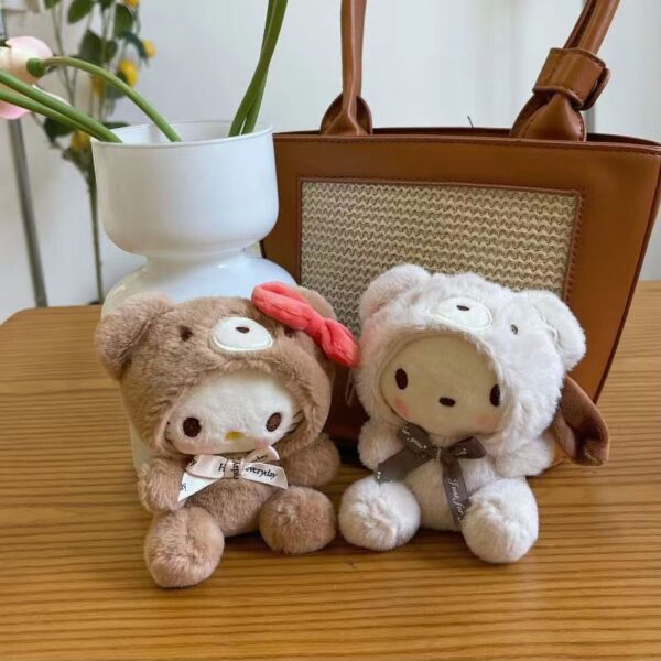 Sanrio Aroma Bear Series Kawaii My Melody Plushies Cinnamoroll Pochacco Plush Toys Anime Doll Cute Keychain 2