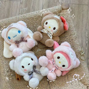 Sanrio Aroma Bear Series Kawaii My Melody Plushies Cinnamoroll Pochacco Plush Toys Anime Doll Cute Keychain