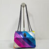Summer Mini Rainbow Women Handbag Jointing Colorful Cross Body Bag Patchwork Shoulder Bag