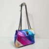 Summer Mini Rainbow Women Handbag Jointing Colorful Cross Body Bag Patchwork Shoulder Bag
