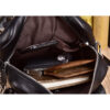 Top Handle Men Bag Male Genuine Leather Handbag Black Travel Cowhide Shoulder for Tablet Office Briefcase Totes
