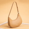 Top Layer Cowhide Crescent Bag Fashion Genuine Leather Handbag Luxury Women's New Shoulder Underarm Half Moon Bag Free Shipping