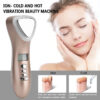 Ultrasonic Cryotherapy Machine LED Hot Cold Hammer Face Lifting Vibration Massager Anti Aging Skin Tightening Beauty Instrument