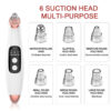 Ultrasonic Skin Scrubber Blackhead Remover Electric Pore Cleaner Nano spray Face Steamer facial massager instrument Eye beauty