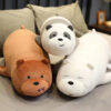 We Bare Bears Cartoon Anime Movie Figures Plush Toy Grizzly Panda Ice Bear Soft Stuffed Animal 1