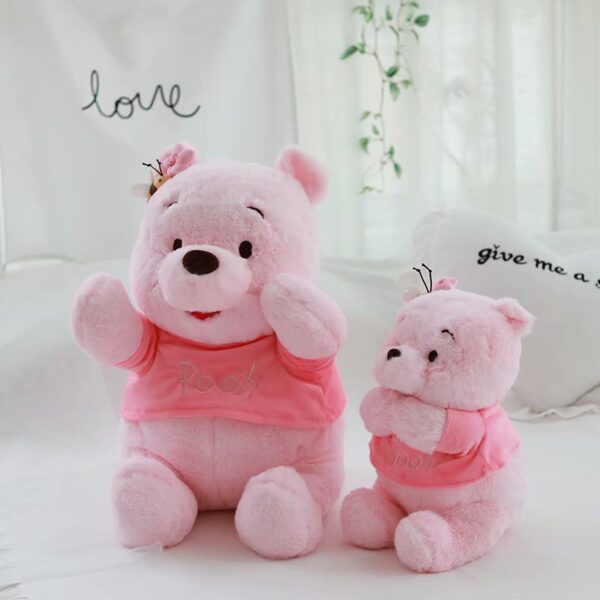 Winnie Plush Pooh Bear Plushies Cute Sakura Teddy Stuffed Doll Girlish Kawaii Rroom Decor Children Toys 1