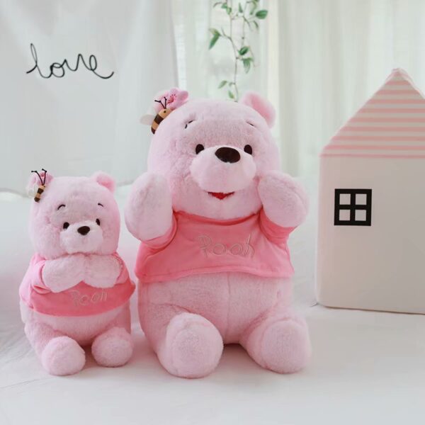 Winnie Plush Pooh Bear Plushies Cute Sakura Teddy Stuffed Doll Girlish Kawaii Rroom Decor Children Toys 2