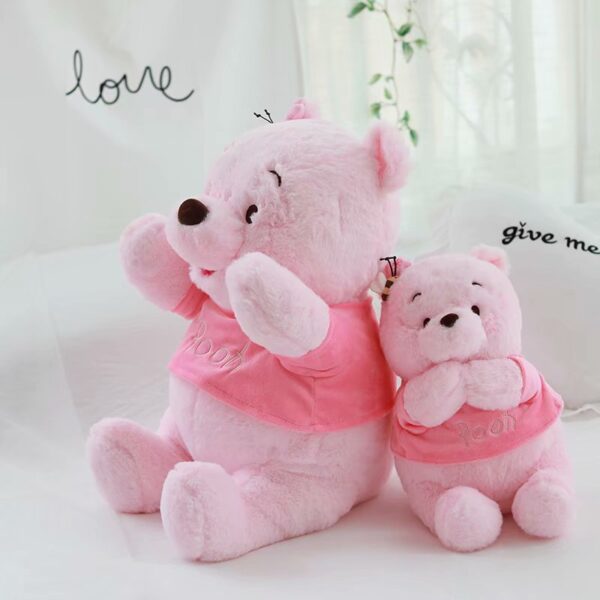 Winnie Plush Pooh Bear Plushies Cute Sakura Teddy Stuffed Doll Girlish Kawaii Rroom Decor Children Toys 3