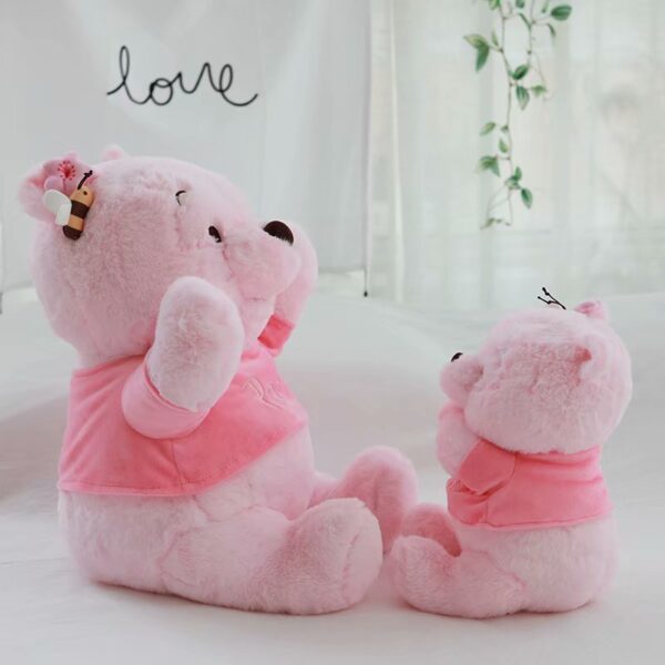 Winnie Plush Pooh Bear Plushies Cute Sakura Teddy Stuffed Doll Girlish Kawaii Rroom Decor Children Toys 4