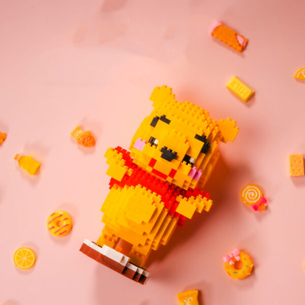 Winnie The Pooh Micro Building Blocks Disney Bear Tigger Eeyore Piglet Mini Diamond Brick Figures Toys 2